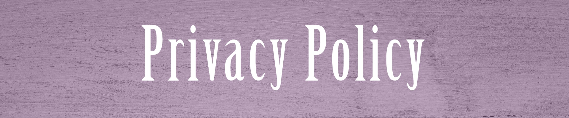 Privacy Policy page header